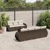 Image de VIDAXL Salon de jardin 8 pcs - Marron