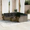 Image de vidaXL Salon de jardin 9 pcs - Gris
