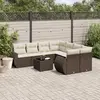 Image de vidaXL Salon de jardin 9 pcs - Marron