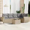 Image de VIDAXL Salon de jardin 6 pcs Beige