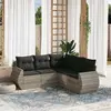 Image de vidaXL Salon de Jardin 5 pcs - Gris Clair