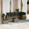 Image de VidaXL 7 pcs Salon de jardin avec coussins - Gris