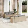 Image de vidaXL Salon de jardin avec coussins - Beige