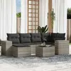Image de VidaXL Salon de jardin 7 pcs - Gris clair