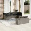 Image de VIDAxL Salon de jardin - 9 pcs - Gris