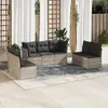 Image de VIDAXL Salon de jardin 7 pcs gris clair