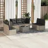Image de vidaXL Salon de jardin - 8 pcs - Gris clair