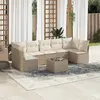 Image de VIDAXL Salon de jardin 8 pcs - Beige