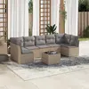 Image de vidaXL Salon de jardin 8 pcs - Beige