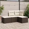 Image de VIDAXL Salon de jardin 4 pcs - Marron