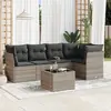Image de VidaXL Salon de jardin 6 pcs - Gris clair