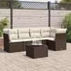Image de VIDAXL Salon de jardin 6 pcs - Marron