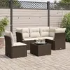 Image de vidaXL Salon de jardin 6 pcs - Marron