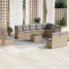 Image de VidaXL Salon de jardin 11 pcs - Beige