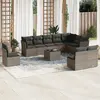 Image de vidaXL Salon de jardin 11 pcs gris