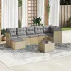 Image de VIDAXL Salon de jardin 8 pcs - Beige résine tressée