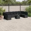 Image de VIDAXL Salon de jardin 11 pcs - Noir
