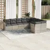 Image de vidaXL Salon de jardin 9 pcs - Gris clair