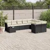 Image de VIDAXL Salon de jardin 10 pièces noir résine tressée