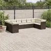 Image de vidaXL Salon de jardin 10 pcs - Marron