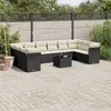 Image de VIDAXL Salon de jardin Noir 11 pcs Résine Tressée