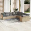 Image de VIDAXL Salon de jardin 10 pcs - Beige résine tressée