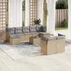 Image de vidaXL Salon de jardin 10 pcs