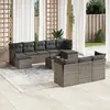 Image de vidaXL Salon de jardin 11 pcs - Gris