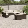 Image de VIDAXL Salon de jardin 13 pcs - Marron