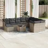 Image de vidaXL Salon de jardin 11 pcs - Gris