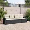 Image de vidaXL Ensemble de jardin 4 pcs avec coussins