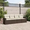 Image de VIDAXL Salon de jardin 4 pcs - Marron