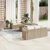 Image de VidaXL Salon de jardin 6 pcs   Beige
