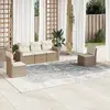 Image de VidaXL Salon de jardin 5 pcs avec coussins beige