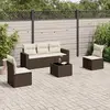 Image de VIDAXL Salon de jardin 6 pcs - Résine tressée marron