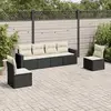 Image de VIDAXL Salon de jardin 6 pcs noir