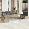 Image de vidaXL Salon de jardin 8 pcs - Beige