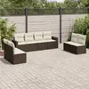 Image de Salon de jardin vidaXL 8 pcs - Marron