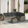 Image de vidaXL Salon de jardin 7 pcs - Gris