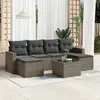 Image de Salon de jardin 7 pcs - Gris