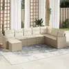 Image de VIDAXL Salon de jardin 8 pcs beige