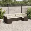 Image de VIDAXL Salon de jardin 7 pcs - Marron