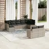 Image de VIDAXL Salon de jardin 9 pcs - Gris clair