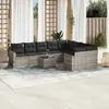 Image de VIDAXL Salon de jardin 10 pcs - Gris clair