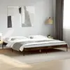 Image de vidaXL Cadre de lit sans matelas chêne fumé 200x200 cm