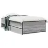 Image de vidaXL Cadre de lit sans matelas sonoma gris 100x200 cm