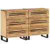 Image de VIDAXL Buffet rose - Acier