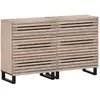 Image de vidaXL Buffets 2 pcs - Bois de manguier