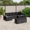 Image de Salon de jardin vidaXL - 10 pcs - Noir