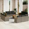 Image de VIDAXL Salon de jardin 13 pcs - Gris